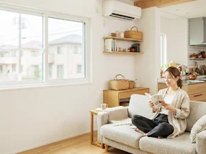 静かで快適な室内